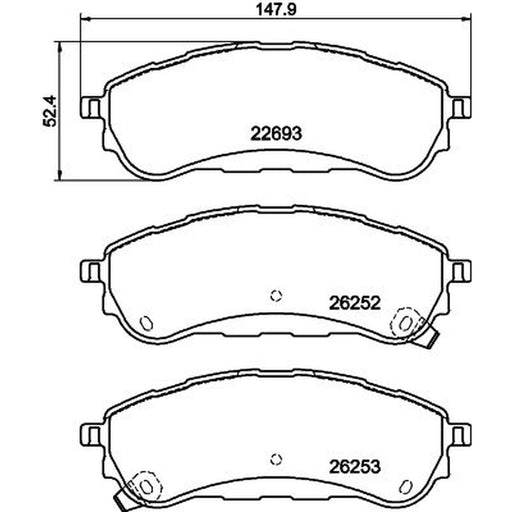 DON Rear Brake Pad Set PCP2019