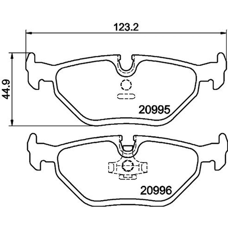 DON Rear Brake Pad Set PCP1374