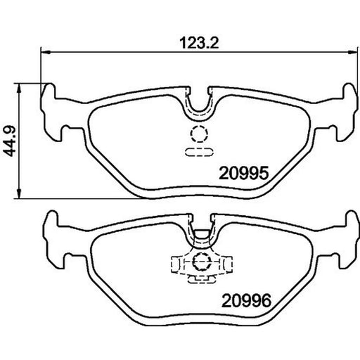 DON Rear Brake Pad Set PCP1374