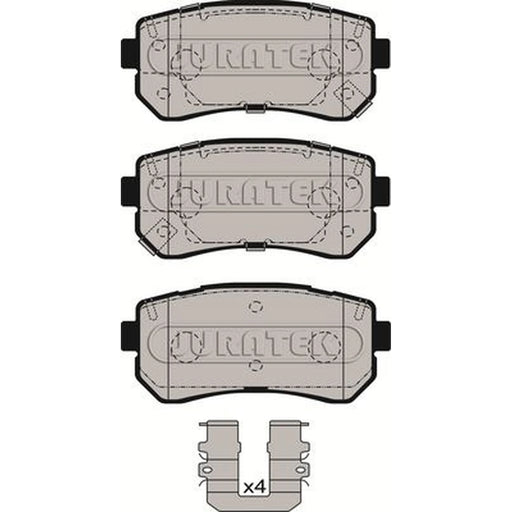 Juratek Rear Brake Pad Set JCP8604