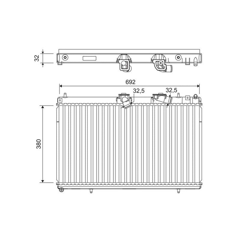 Valeo Engine Radiator 701214