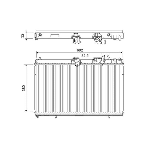 Valeo Engine Radiator 701214
