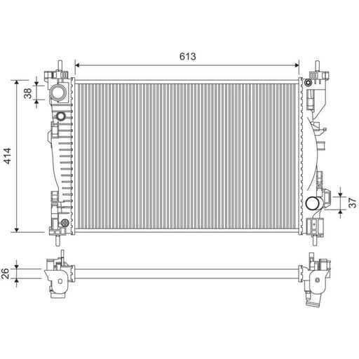 Valeo Engine Radiator 701391