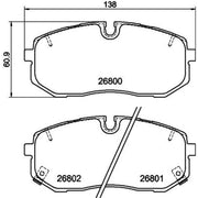 Textar Front Brake Pad Set 2680001