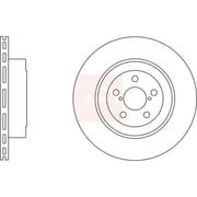 Apec 2 x Vented Rear Brake Discs DSK2372