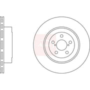 Apec 2 x Vented Rear Brake Discs DSK2372