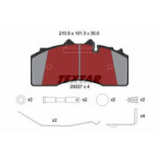 Textar Brake Pad Set 2922701