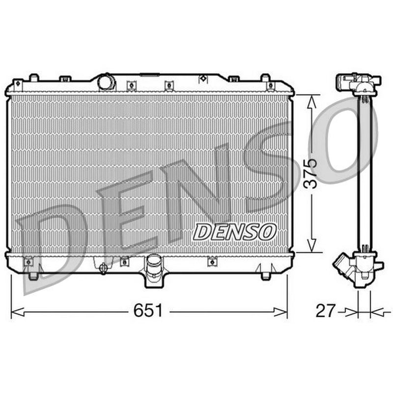 Denso Engine Radiator DRM47022