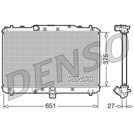 Denso Engine Radiator DRM47022
