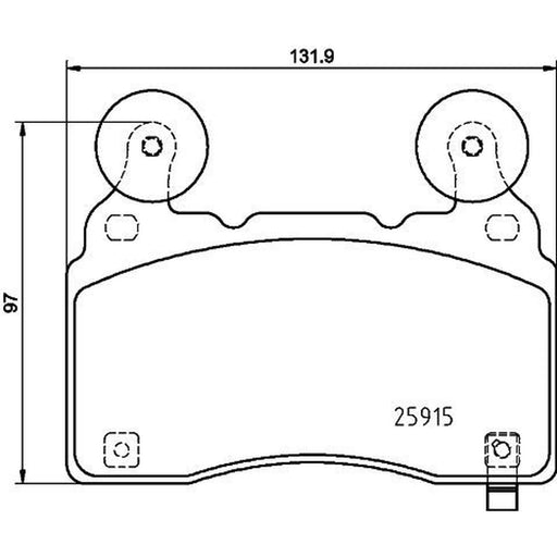 Mintex Front Brake Pad Set MDB4078