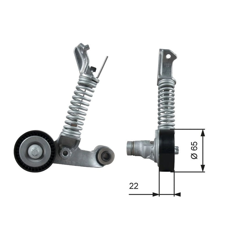 Gates Auxiliary Belt Tensioner T39373