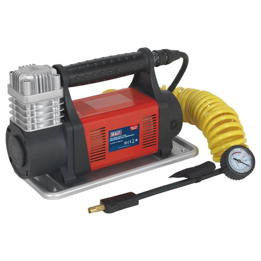 Sealey Tyre Inflator/Mini Air Compressor 12V Heavy-Duty MAC07 Sealey  - Town Parts