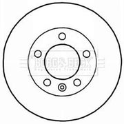 Borg & Beck 2 x Vented Front Brake Discs BBD5941S