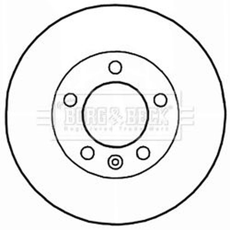 Borg & Beck 2 x Vented Front Brake Discs BBD5941S