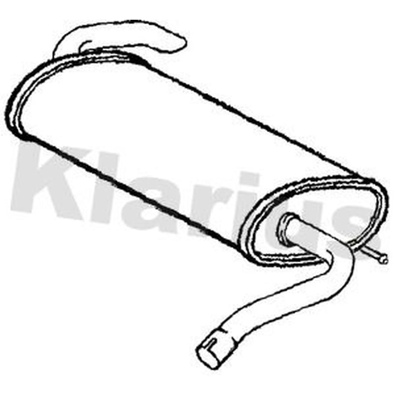 Klarius Box With Tail Pipe Rear FE1148C