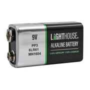 Lighthouse 9V LR61 Alkaline Battery 1100 mAh (Single Pack) - 6LR61