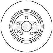 Borg & Beck 2 x Vented Front Brake Discs BBD6028S