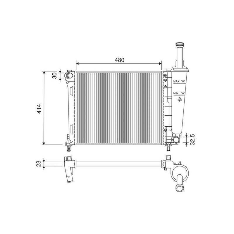 Valeo Engine Radiator 701184