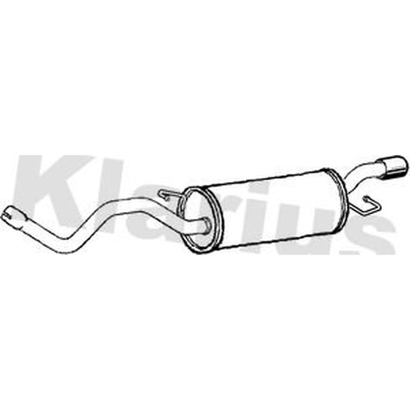 Klarius Box With Tail Pipe Rear AU324J