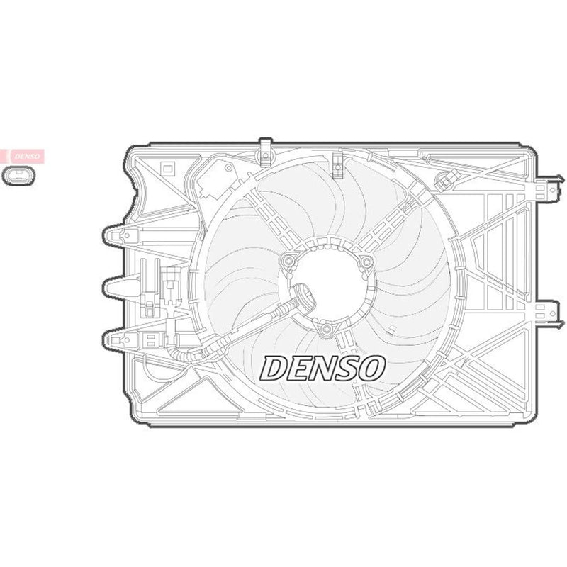 Denso Engine Cooling Fan DER09069