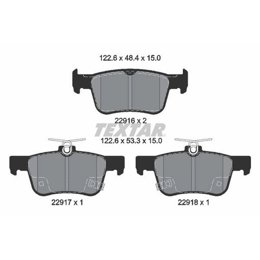 Textar Brake Pad Set 2291601