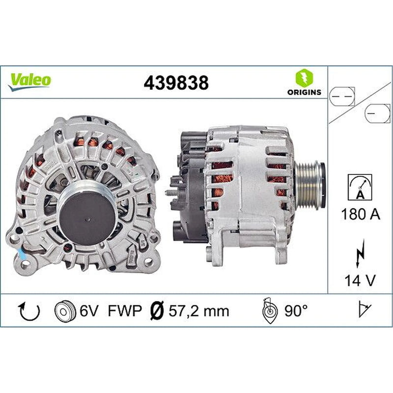Valeo Car Alternator 12V 439838