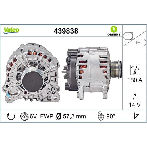 Valeo Car Alternator 12V 439838