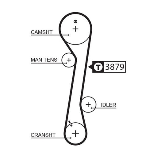 Gates Timing Belt Cambelt 113 Teeth 1457RM