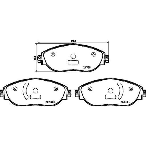 Mintex Front Brake Pad Set MDB4051