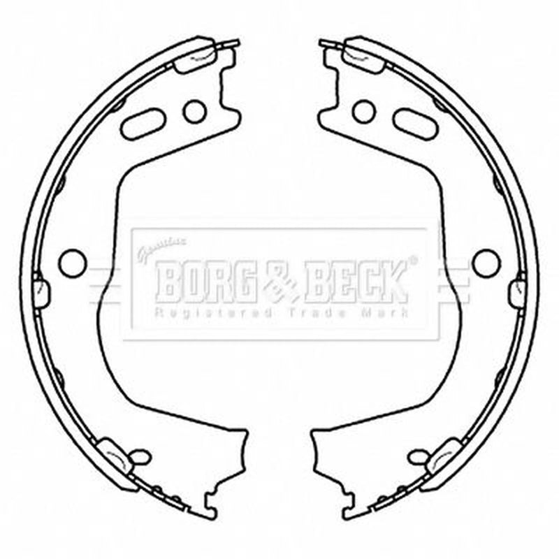 Borg & Beck Parking Brake Shoe Set BBS6513