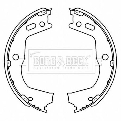 Borg & Beck Parking Brake Shoe Set BBS6513