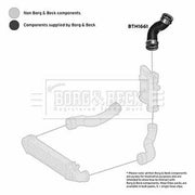 Borg & Beck Intercooler Turbo Charge Air Hose BTH1661