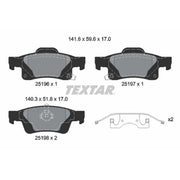 Textar Rear Brake Pad Set 2519603