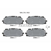 Textar Front Brake Pad Set 2586101