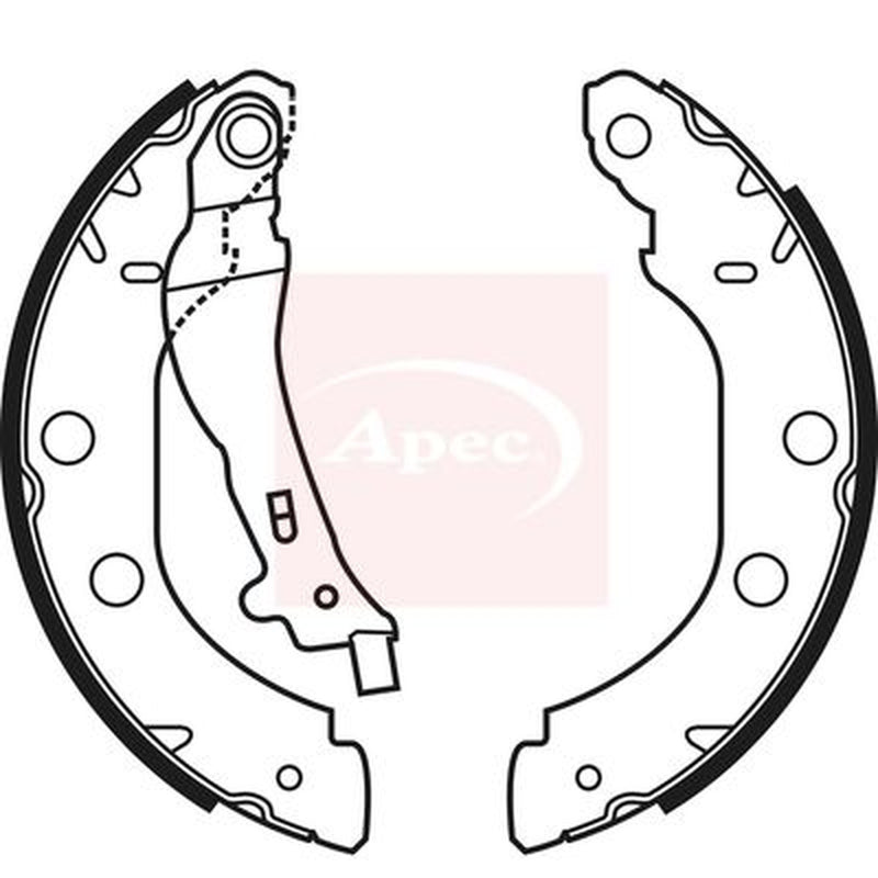 Apec Brake Shoe Set Axle Kit SHU580