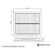 Blue Print Engine Air Filter ADBP220233 OE 10487777
