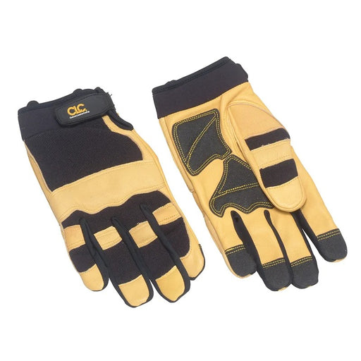 Kuny's Hybrid-275 Top Grain Leather Neoprene Cuff Gloves - Large - 275L