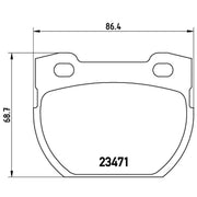 Brembo Rear Brake Pad Set P44006