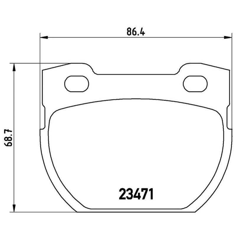 Brembo Rear Brake Pad Set P44006