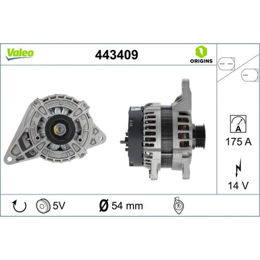 Valeo Car Alternator 12V 443409