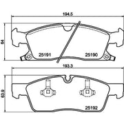 DON Front Brake Pad Set PCP2162