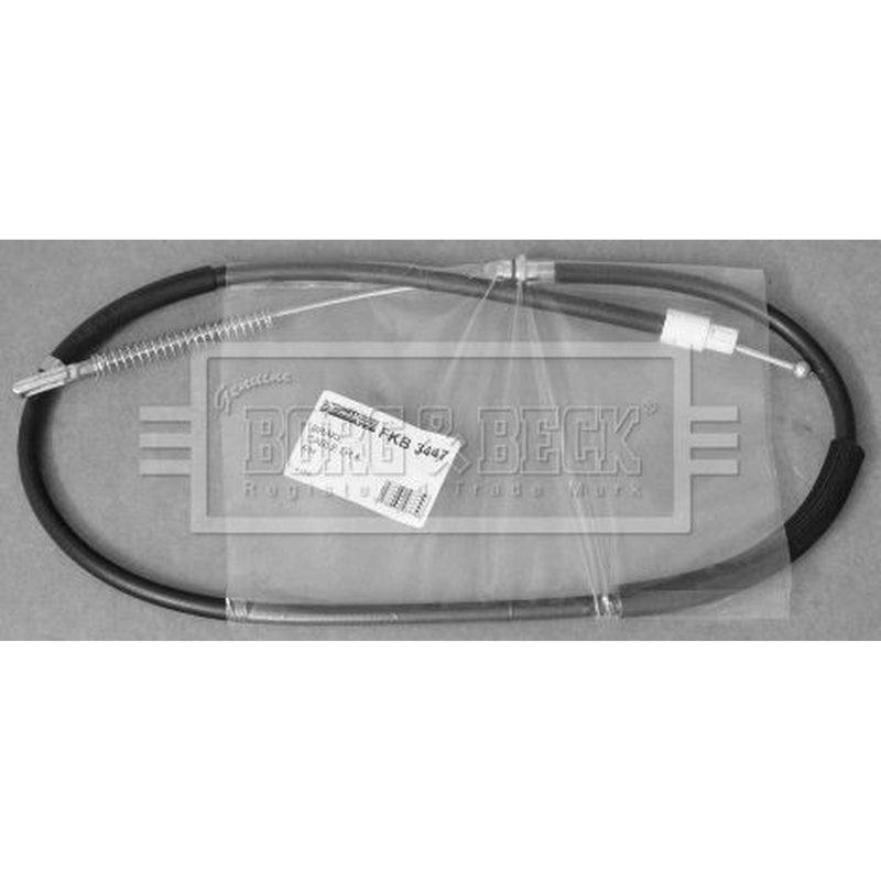 Borg & Beck Handbrake Cable Left Rear BKB3447