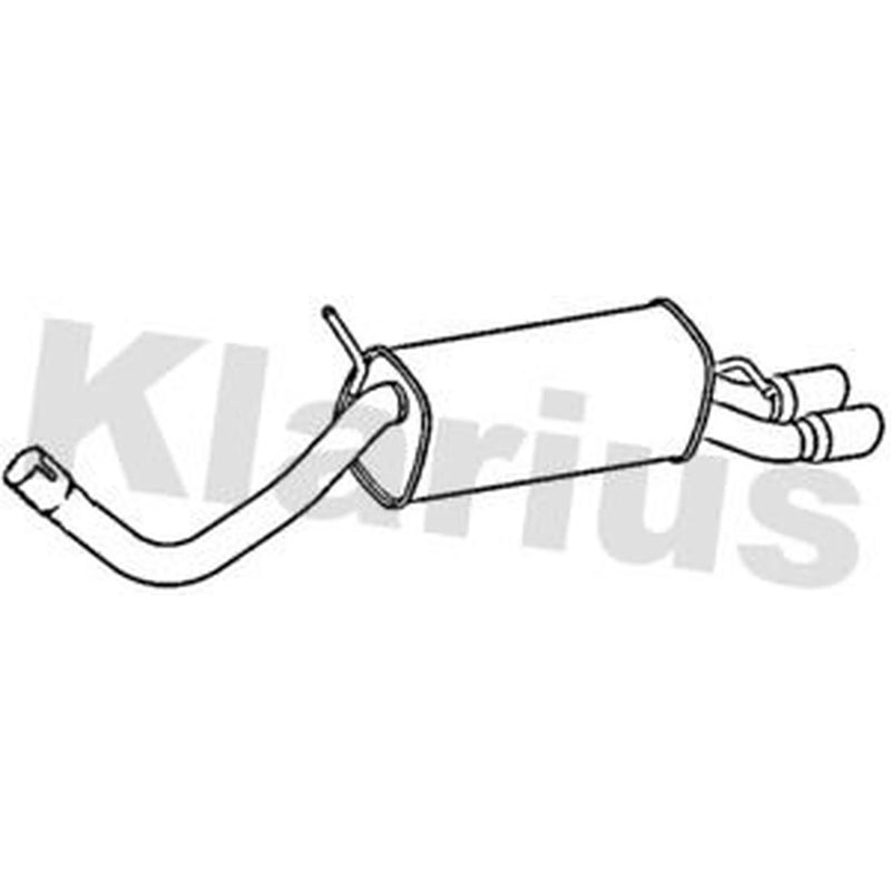 Klarius Box With Tail Pipe Rear AU516C
