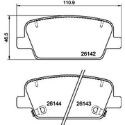 DON Rear Brake Pad Set PCP1782