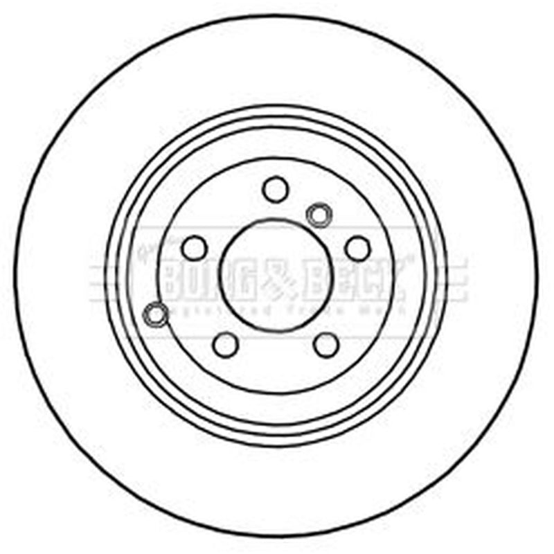 Borg & Beck 2 x Vented Rear Brake Discs BBD5946S