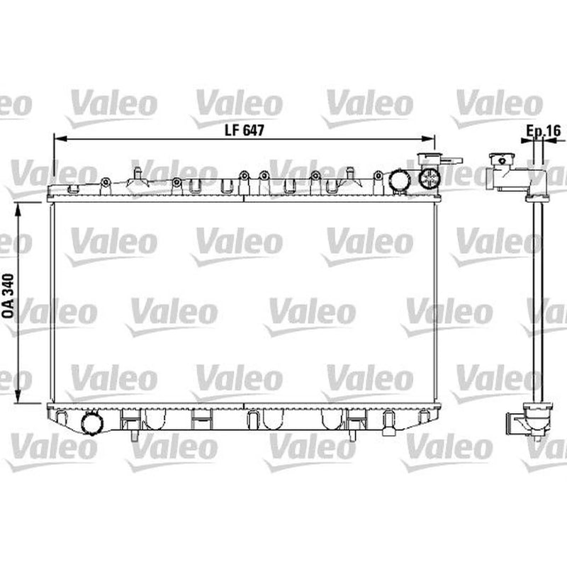 Valeo Engine Radiator 731659 OE 2141053J00