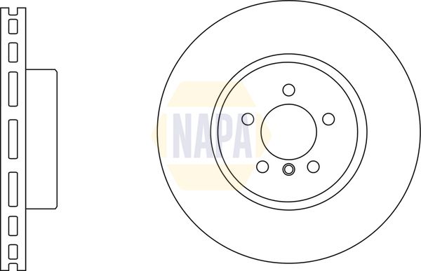 NAPA Brake Disc Set Vented