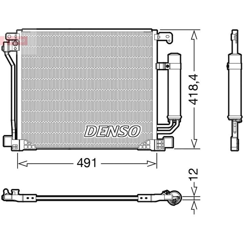 Denso Air Conditioning Condenser DCN46025