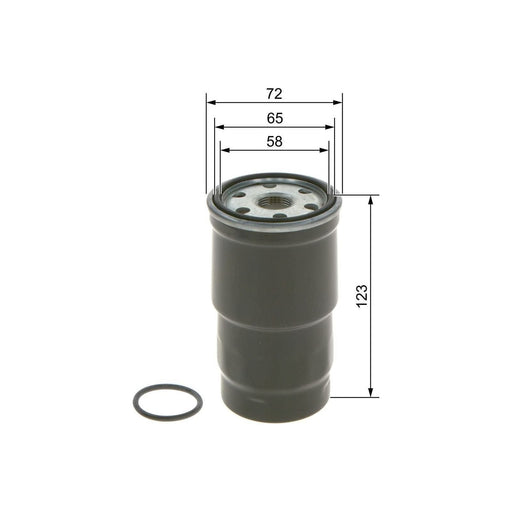 Genuine Bosch Car Fuel Filter N4440 Fits Toyota Yaris D4D - 1.4 - 05-12 14574344 Bosch  - Town Parts