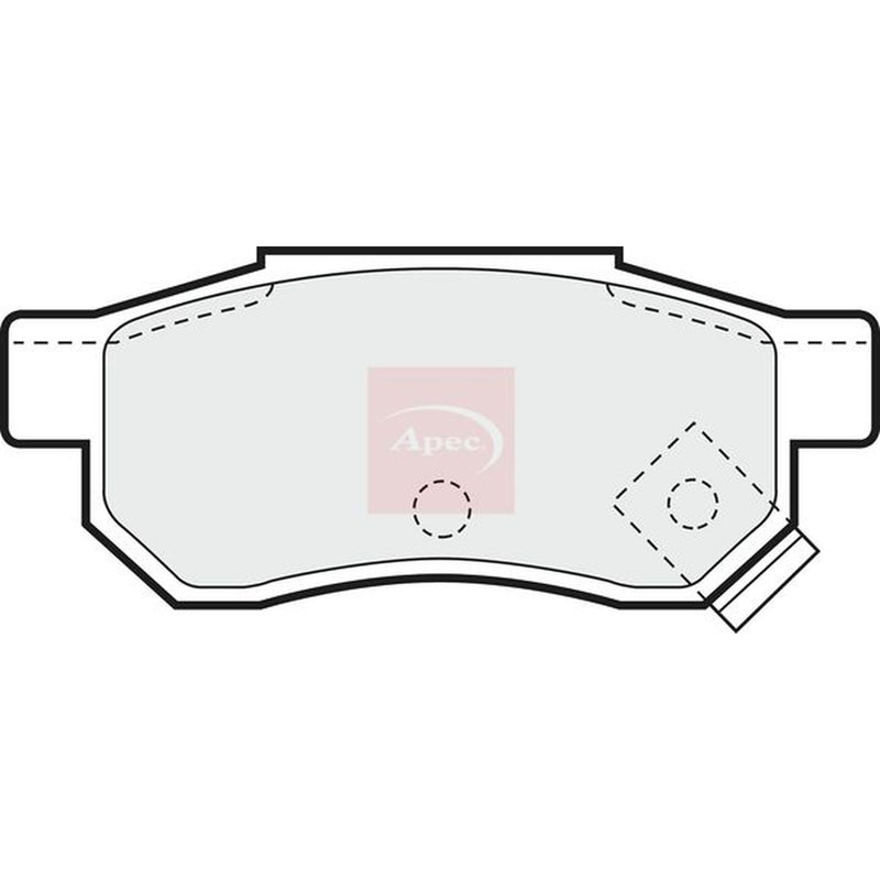 Apec Rear Brake Pad Set PAD688